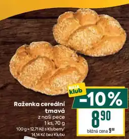 Billa Raženka cereální tmavá nabídka