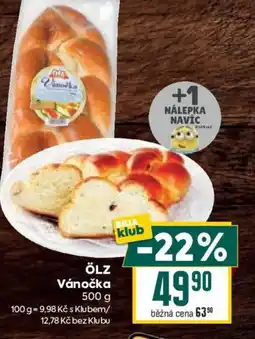 Billa ÖLZ Vánočka nabídka