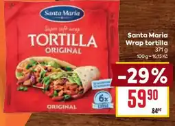 Billa Santa Maria Wrap tortilla nabídka