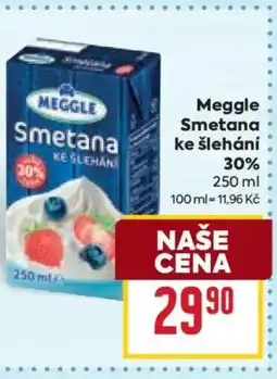 Billa Meggle Smetana ke šlehání 30% nabídka