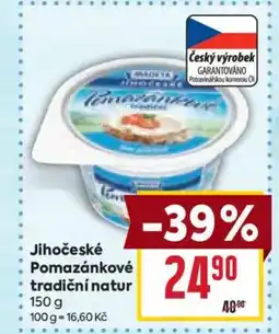 Billa Jihočeské Pomazánkové tradiční natur nabídka