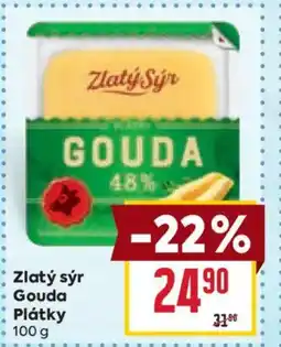 Billa Zlatý sýr Gouda Plátky nabídka