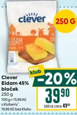 Billa Clever Eidam 45% bloček nabídka