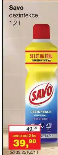 Ráj drogerie Savo dezinfekce nabídka