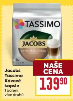 Billa Jacobs Tassimo Kávové kapsle nabídka