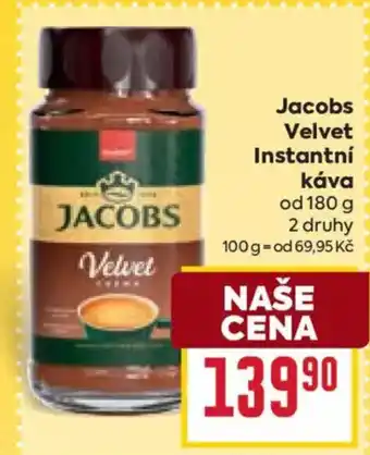 Billa Jacobs Velvet Instantní káva nabídka