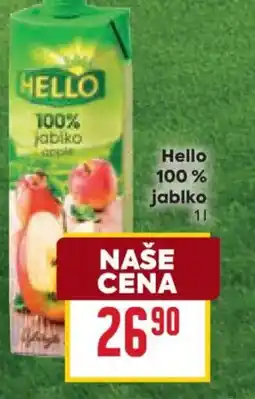 Billa Hello 100% jablko nabídka