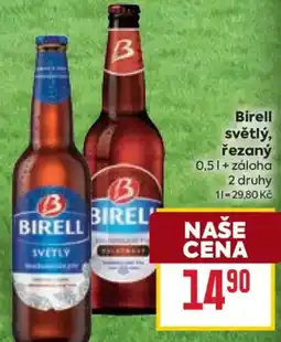 Billa Birell světlý, řezaný nabídka