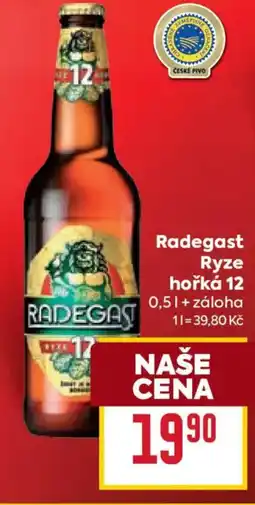 Billa Radegast Ryze hořká 12 nabídka