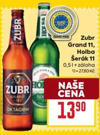 Billa Zubr Grand 11, Holba Šerák 11 nabídka