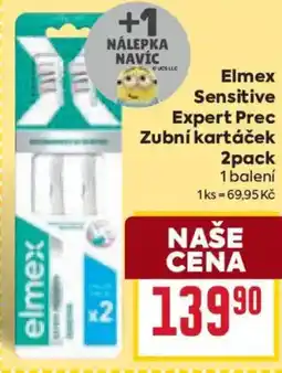 Billa Elmex Sensitive Expert Prec Zubní kartáček 2pack nabídka