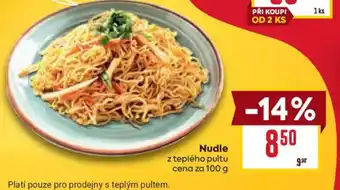 Billa Nudle nabídka