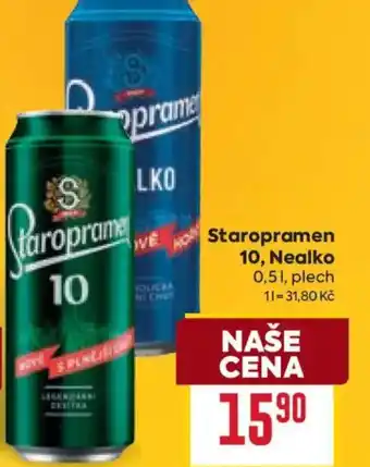 Billa Staropramen 10, Nealko nabídka