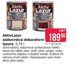 Teta AktivLazur slabovrstvá dekorativní lazura nabídka