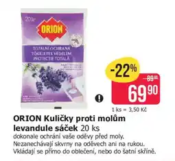 Teta ORION Kuličky proti molům levandule sáček nabídka