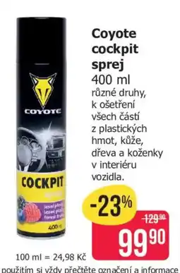 Teta Coyote cockpit sprej nabídka