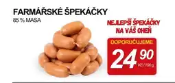 ZEMAN Farmářské špekáčky nabídka