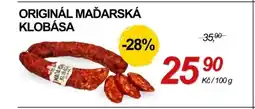 ZEMAN Originál maďarská klobása nabídka