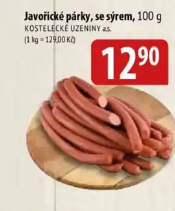 Bala Javořické párky, se sýrem nabídka