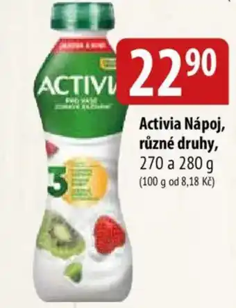 Bala Activia Nápoj nabídka