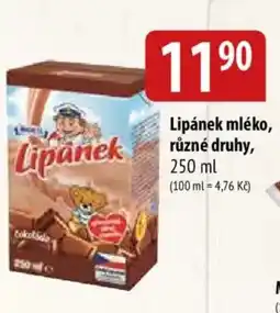 Bala Lipánek mléko nabídka