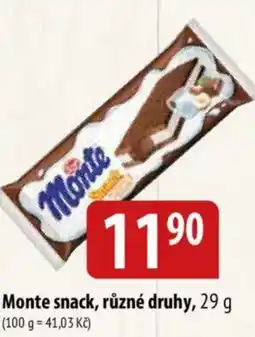 Bala Monte snack nabídka