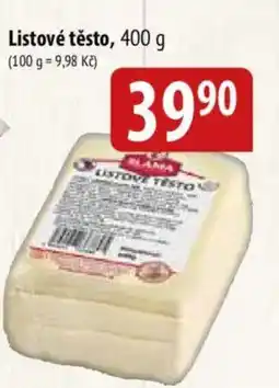 Bala Listové těsto nabídka