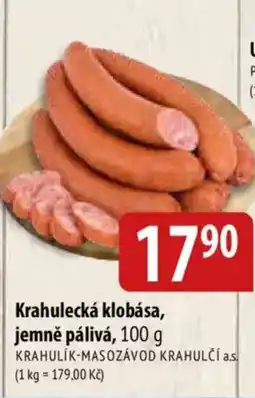 Bala Krahulecká klobása, jemně pálivá nabídka