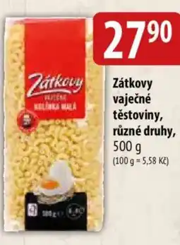 Bala Zátkovy vaječné těstoviny nabídka