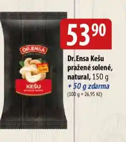 Bala Dr.Ensa Kešu pražené solené, natural nabídka