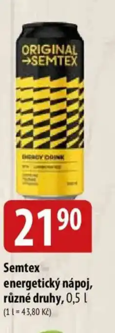Bala Semtex energetický nápoj nabídka