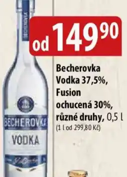 Bala Becherovka Vodka 37,5%, Fusion ochucená 30% nabídka