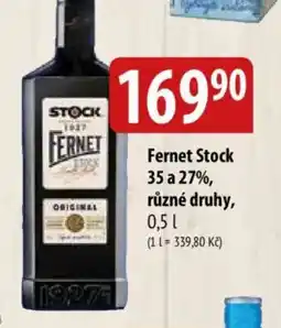 Bala Fernet Stock 35 a 27% nabídka