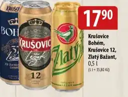 Bala Krušovice Bohém, Krušovice 12, Zlatý Bažant nabídka