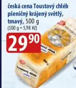 Bala Česká cena Toustový chléb pšeničný krájený světlý, tmavý nabídka