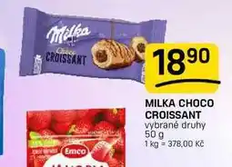 Flop MILKA CHOCO CROISSANT vybrané druhy nabídka