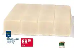 Makro Mozzarella 40 % nabídka