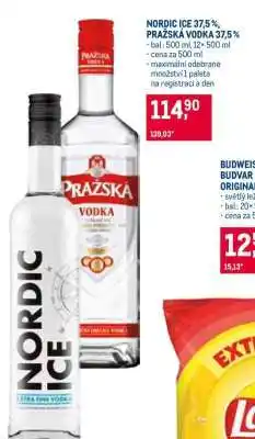 NORDIC ICE 37,5 %, PRAŽSKÁ VODKA 37,5 %