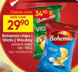Hruška Bohemia Chips/Sticks/Vroubky nabídka