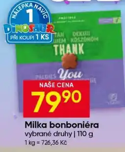 Hruška Milka bonboniéra nabídka