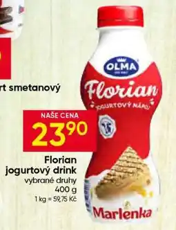 Hruška Florian jogurtový drink nabídka