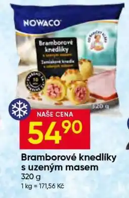 Hruška Bramborové knedlíky s uzeným masem nabídka
