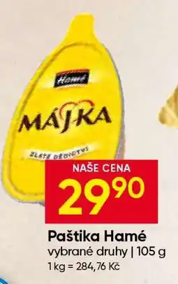 Hruška Paštika Hamé nabídka