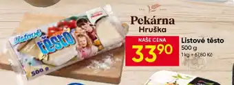Hruška Listové těsto nabídka