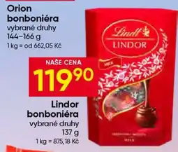 Hruška Lindor bonboniéra nabídka