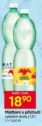 Hruška Mattoni s příchutí nabídka