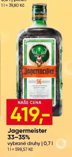 Hruška Jagermeister 33–35% nabídka