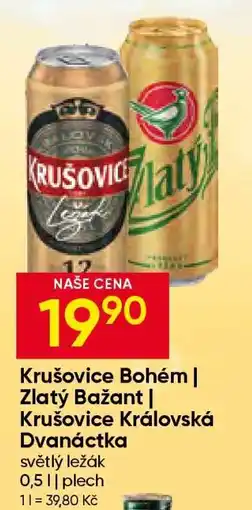 Hruška Krušovice Bohém | Zlatý Bažant | Krušovice Královská Dvanáctka nabídka