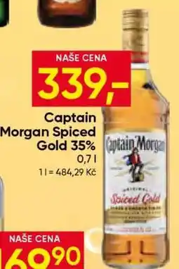 Hruška Captain Morgan Spiced Gold 35 % nabídka