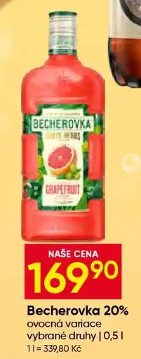 Hruška Becherovka 20% nabídka